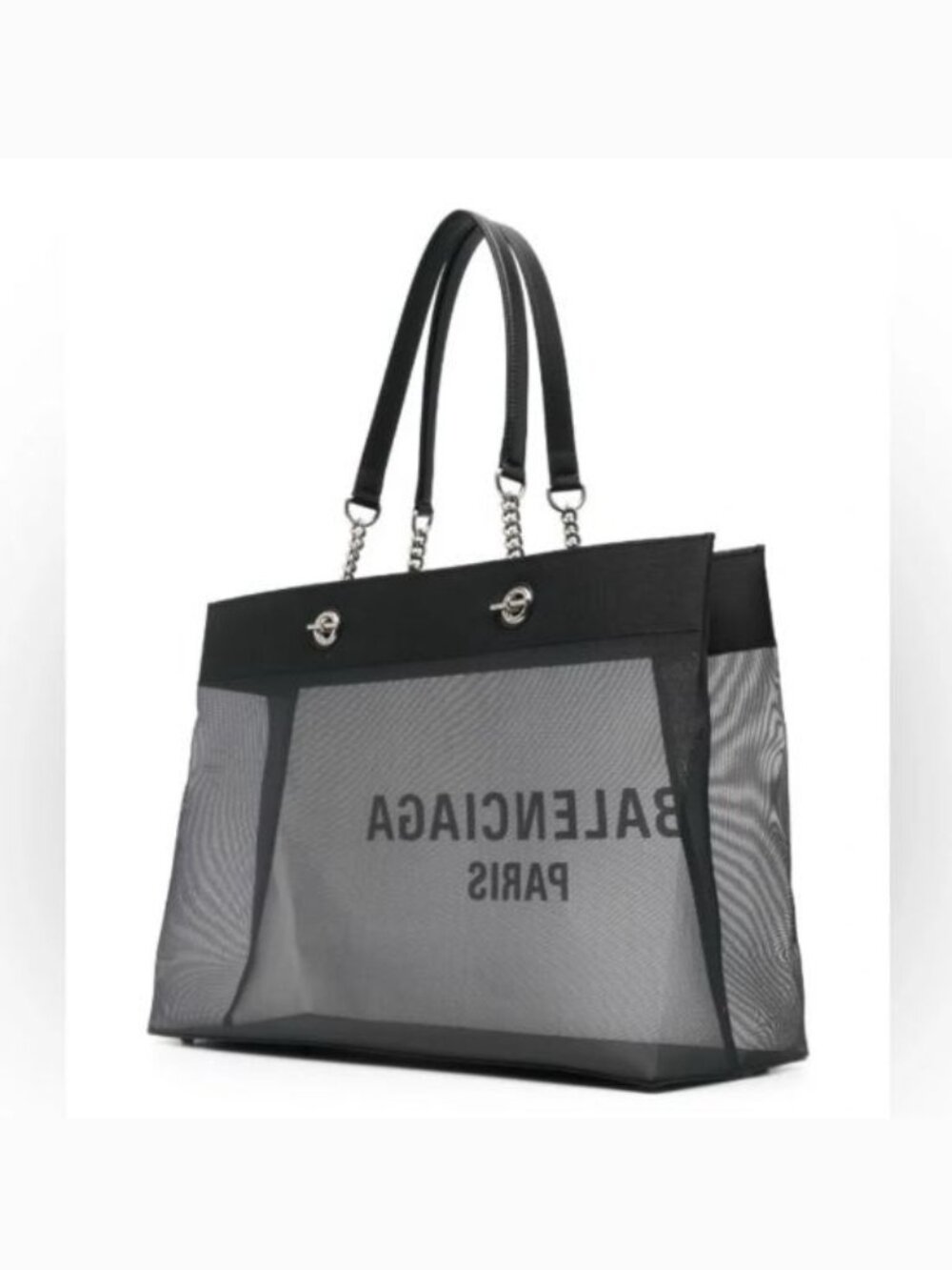 Balenciaga Large Duty Free Mesh Tote Bag - Picture 7 of 7